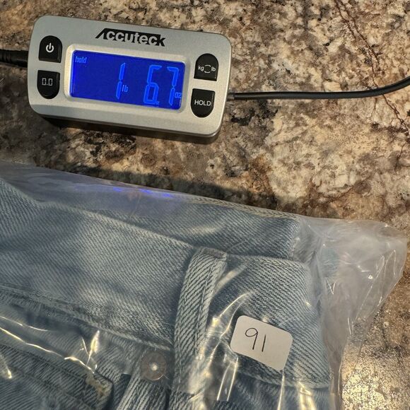 We The Free Size 26 Button Fly High Rise Distressed Light Wash Straight Leg Jean - Picture 13 of 13